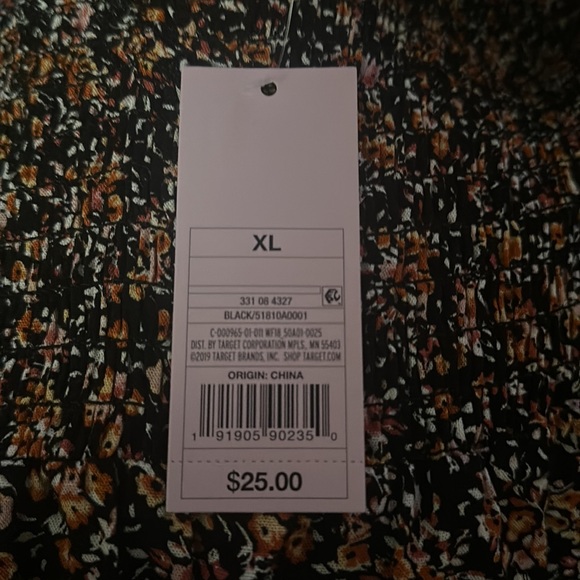 NWT Wild Fable Floral Off-Shoulder Dress - Picture 3 of 3